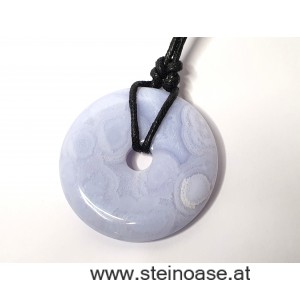 Anhänger Chalcedon Donut XL, 48mm, inkl.Band